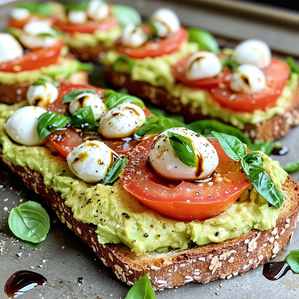 Minute Caprese Avocado Toast Quick and Tasty Meal