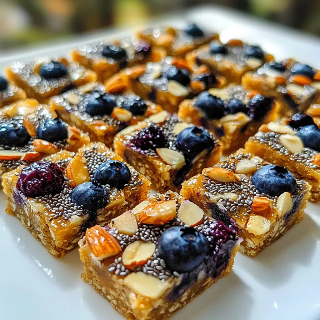 Blueberry Almond Energy Bars Quick and Healthy Snack