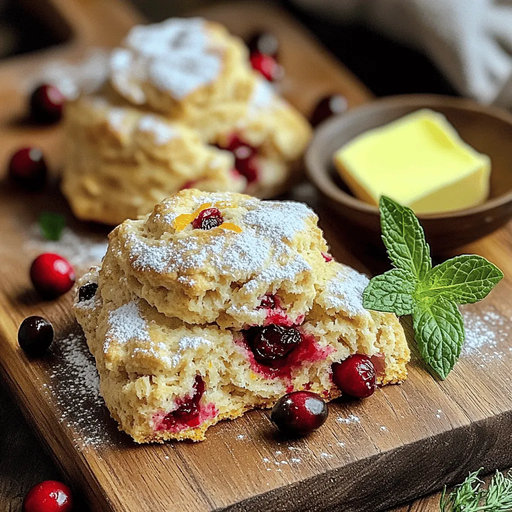 Cranberry Orange Oat Scones Tasty and Simple Recipe
