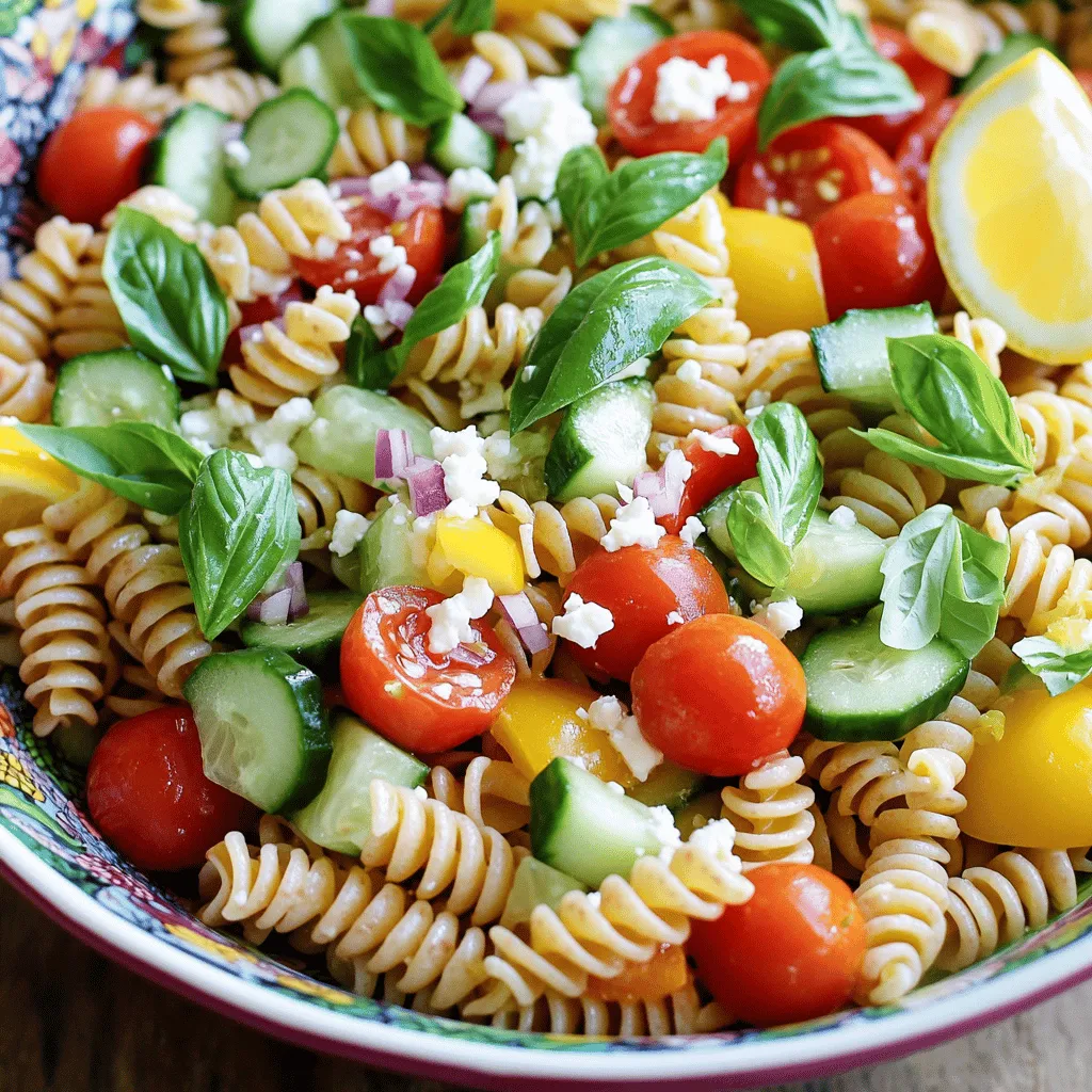 Lemon Basil Pasta Salad: Fresh and Flavorful Dish