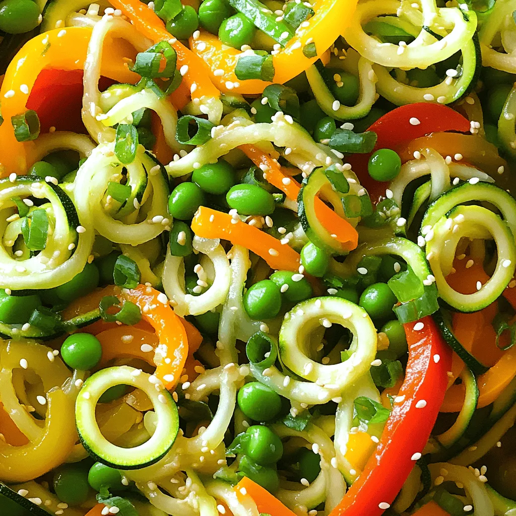 Zucchini Noodle Stir Fry Fresh and Flavorful Dish