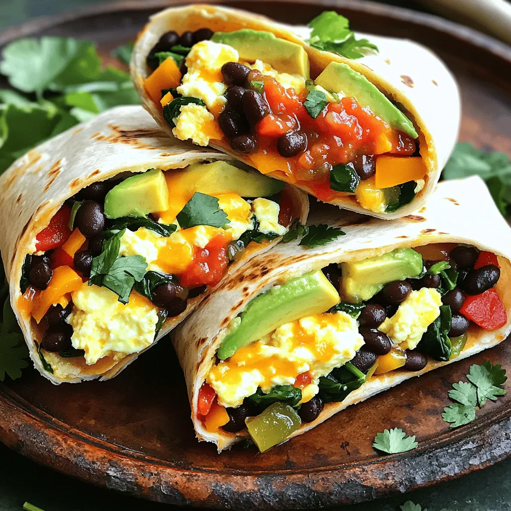 Loaded Veggie Breakfast Burritos Tasty Morning Meal