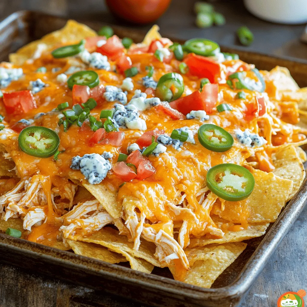 Loaded Buffalo Chicken Nachos Savory Game Day Delight