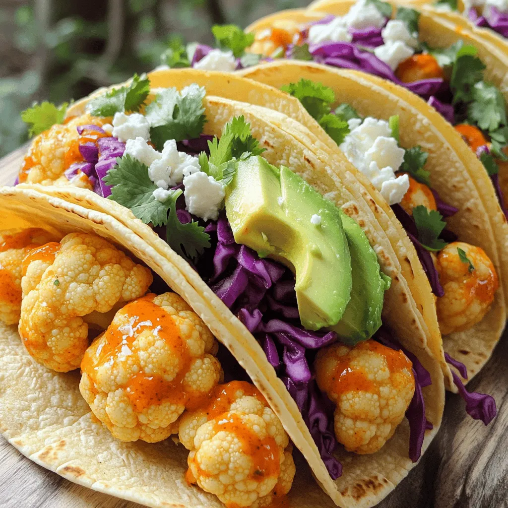 Air Fryer Buffalo Cauliflower Tacos Savory and Easy