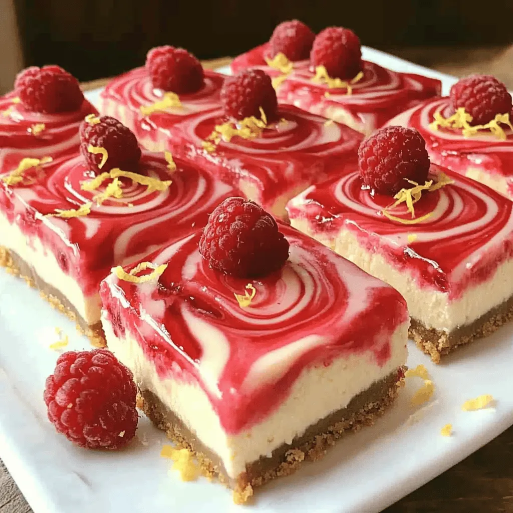 Raspberry Lemonade Cheesecake Bars Tangy and Sweet Treat