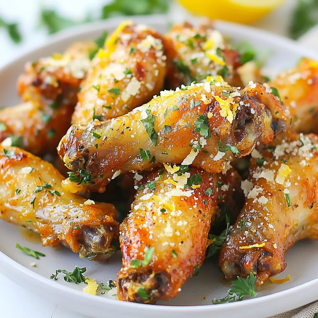 Garlic Parmesan Air Fryer Wings Flavorful Delight