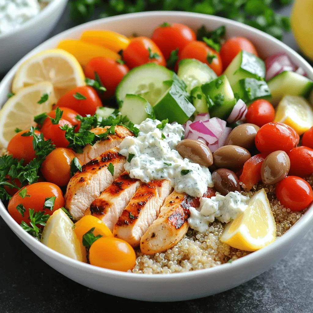 Greek Chicken Power Bowls Flavorful and Healthy Meal