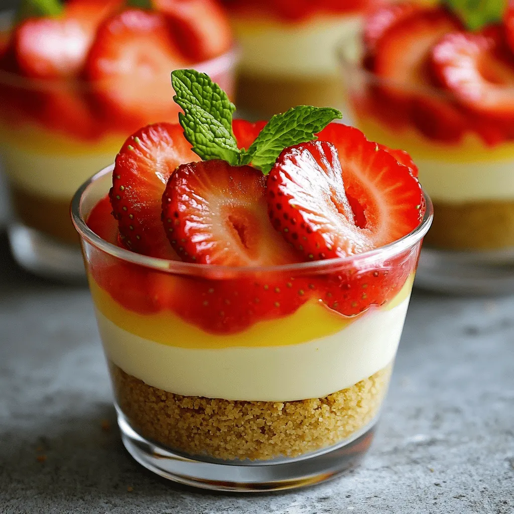 No-Bake Strawberry Cheesecake Cups Easy Dessert Treat