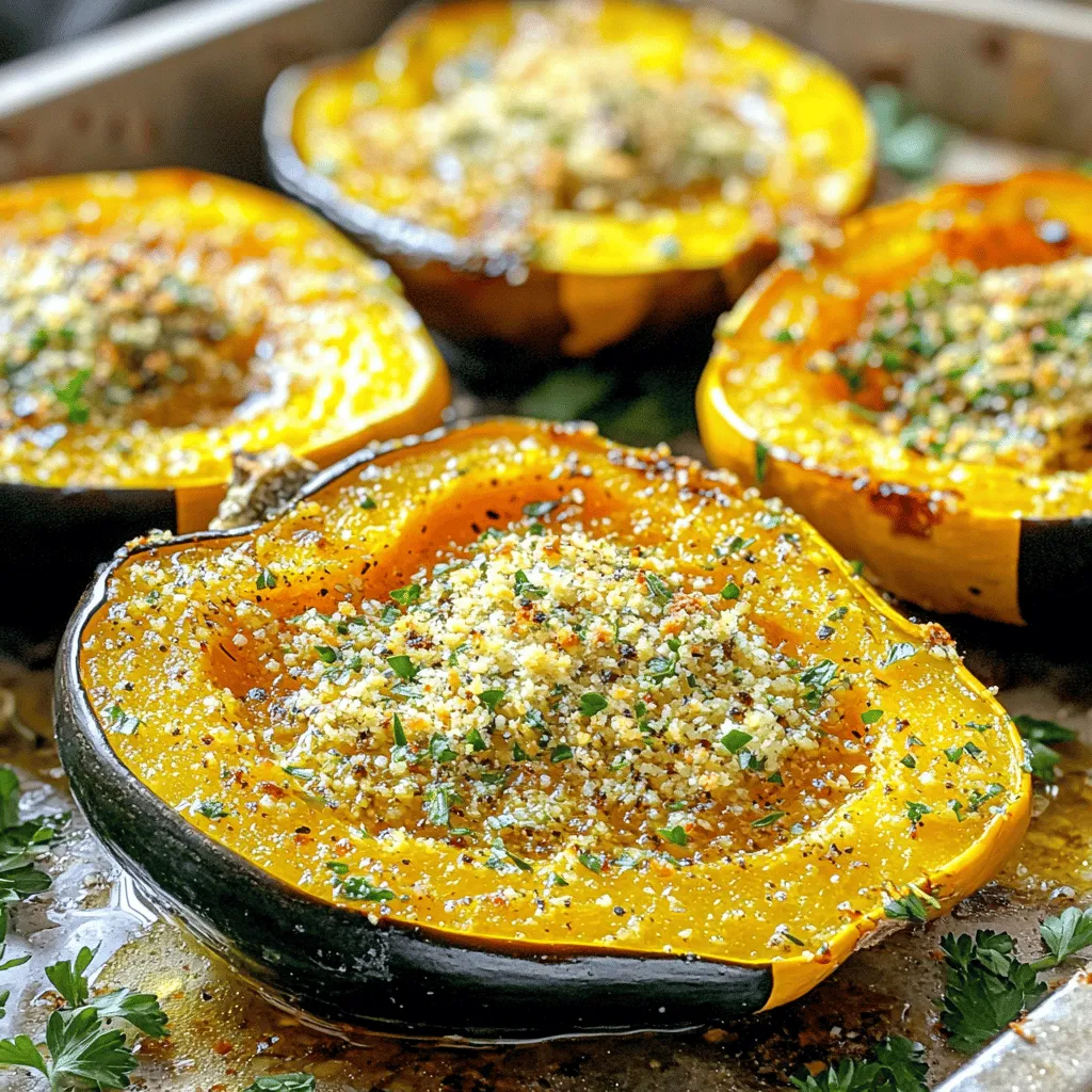 Parmesan Herb Roasted Acorn Squash Delightful Recipe
