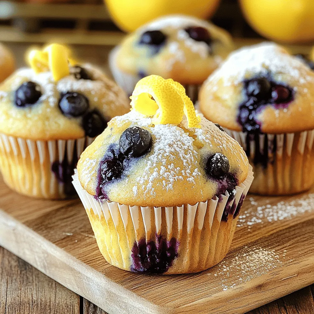 Lemon Blueberry Muffins Tasty and Easy Recipe