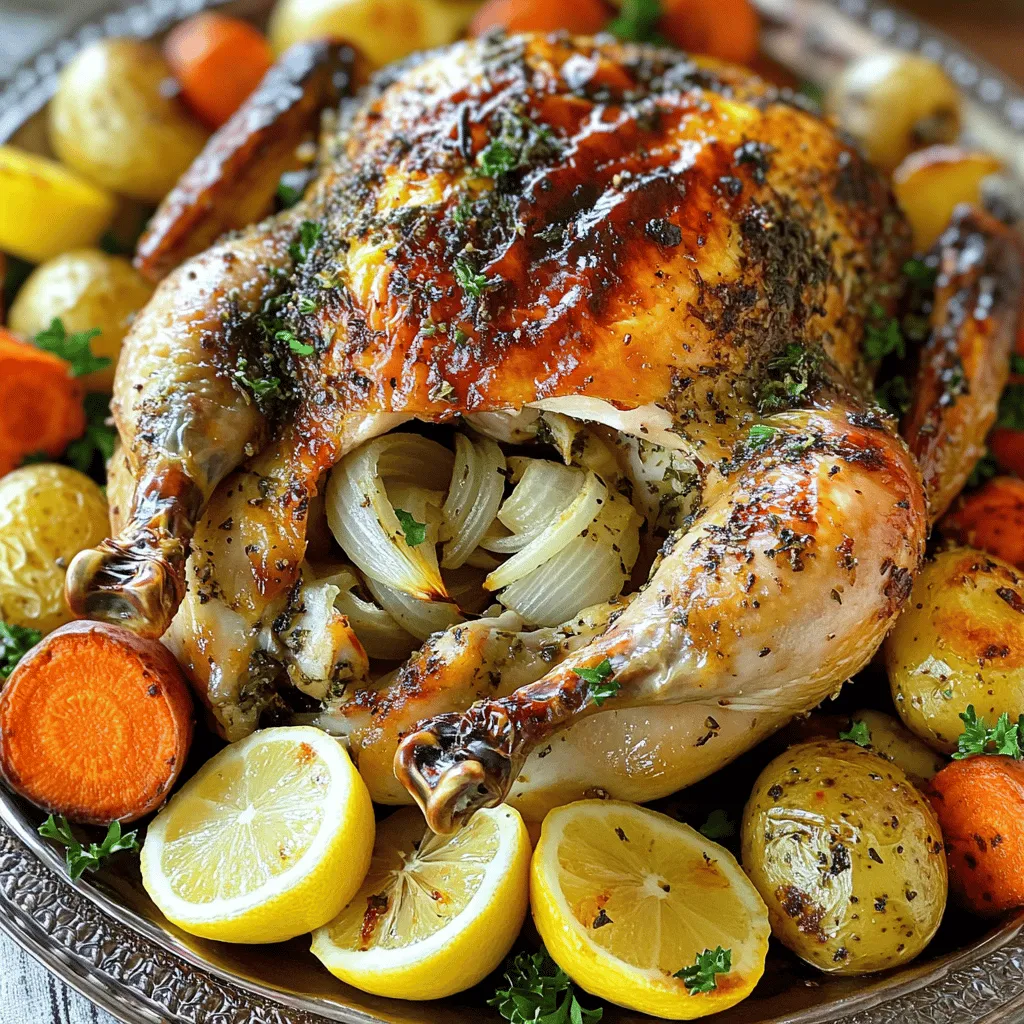 Garlic Herb Roasted Chicken Tasty Dinner Recipe