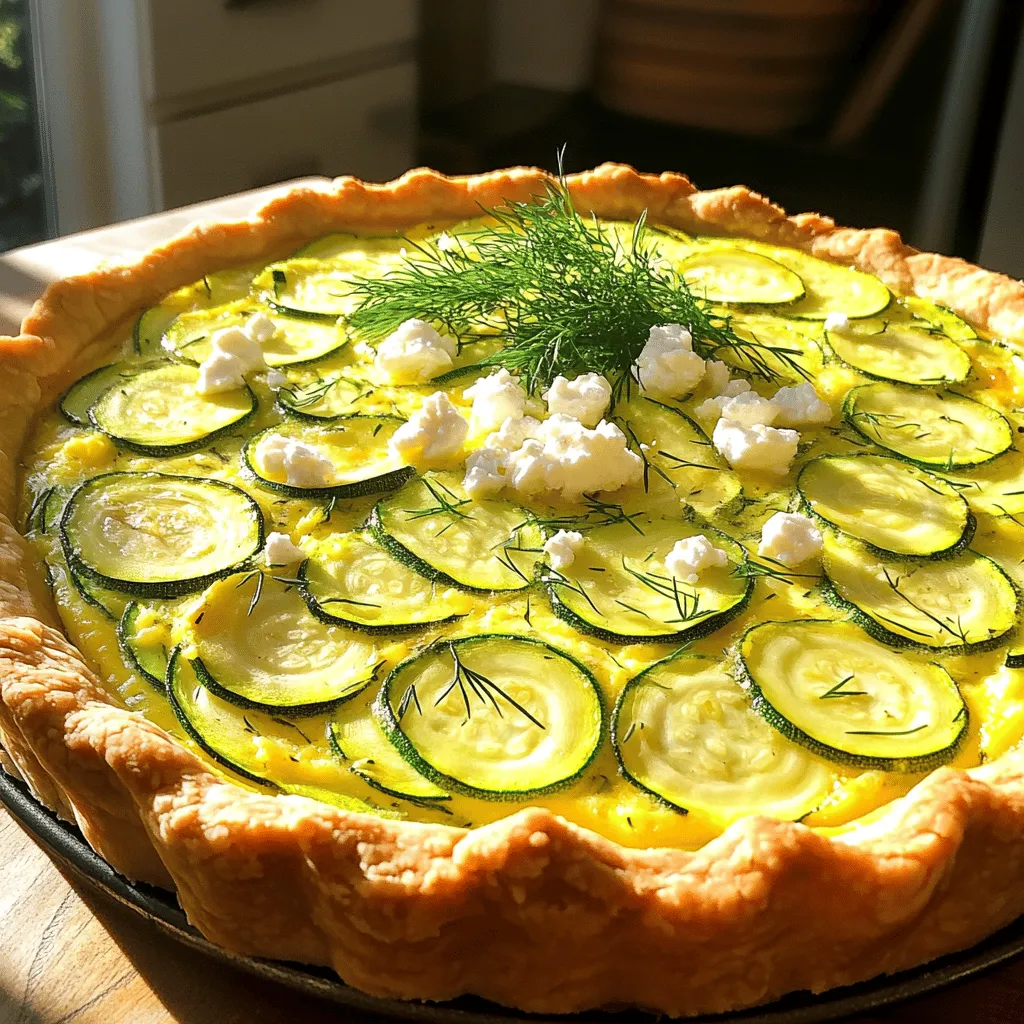 Zucchini Feta Quiche Tasty and Simple Delight