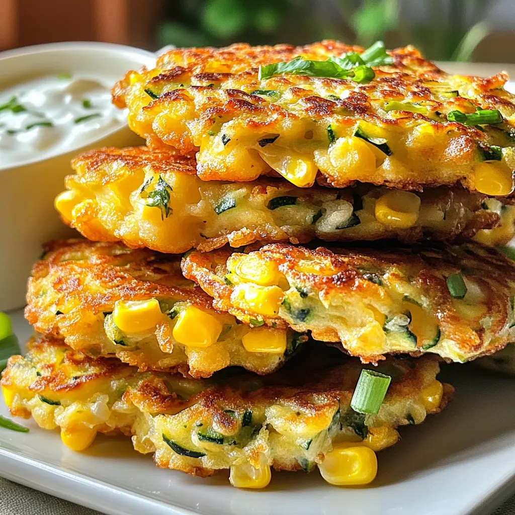 Zucchini Corn Fritters Delightful and Crispy Treat