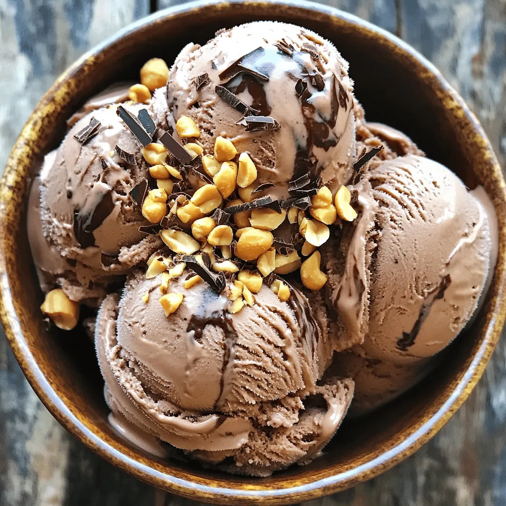 Chocolate Peanut Butter Protein Ice Cream Delight