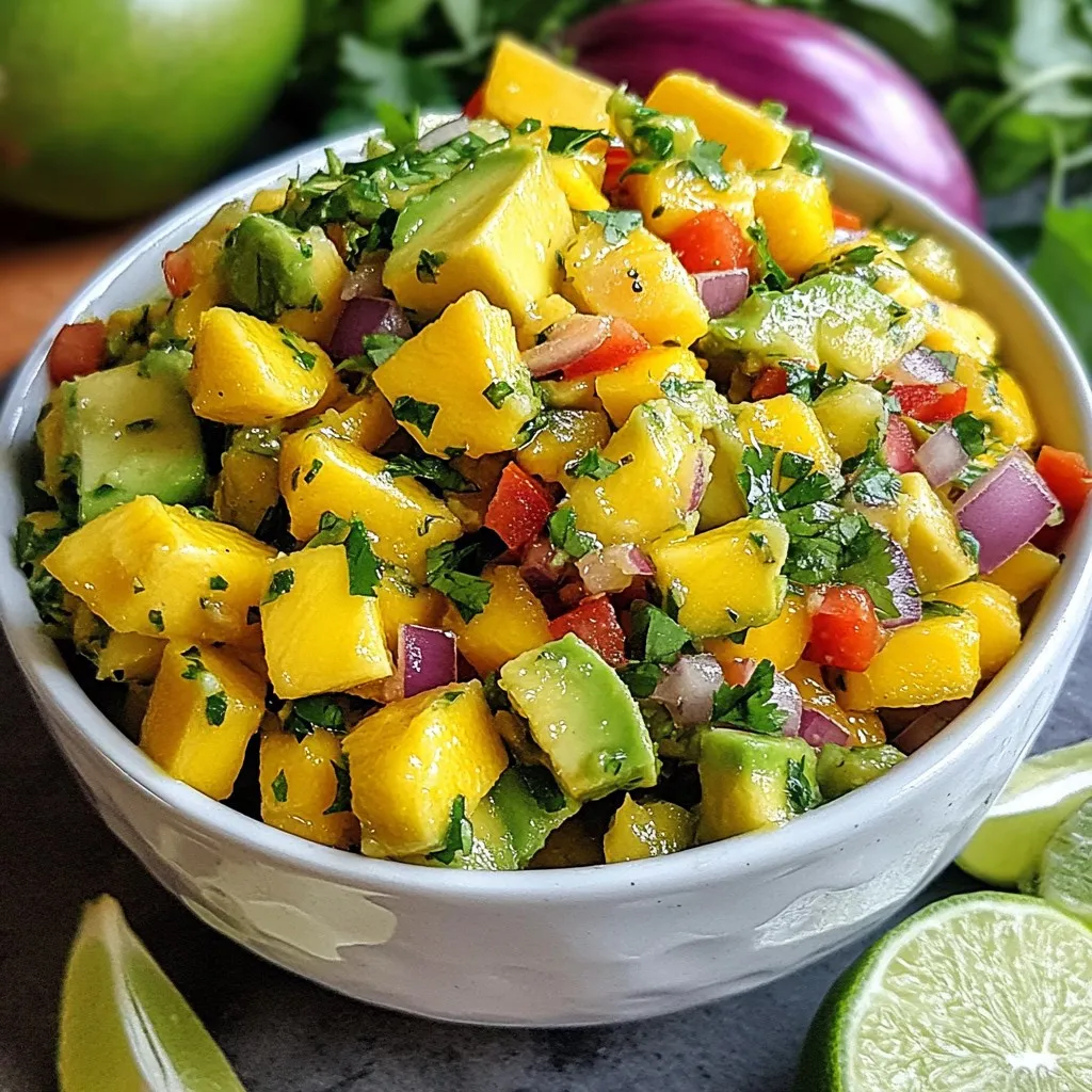 Mango Avocado Salsa Fresh and Flavorful Delight