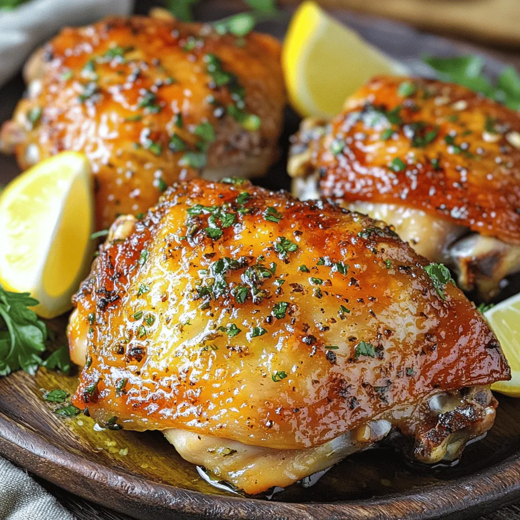 Garlic Herb Roasted Chicken Thighs Simple and Tasty