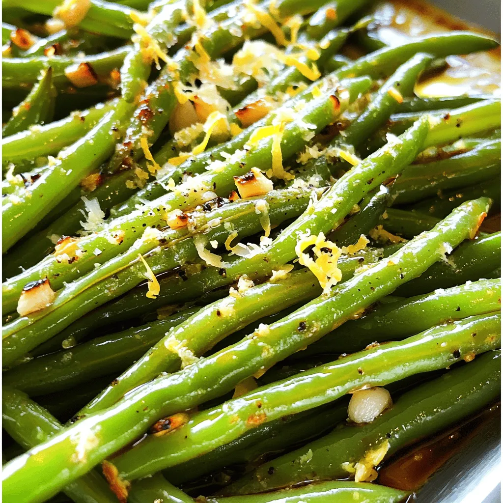 Roasted Garlic Green Beans Flavorful Side Delight