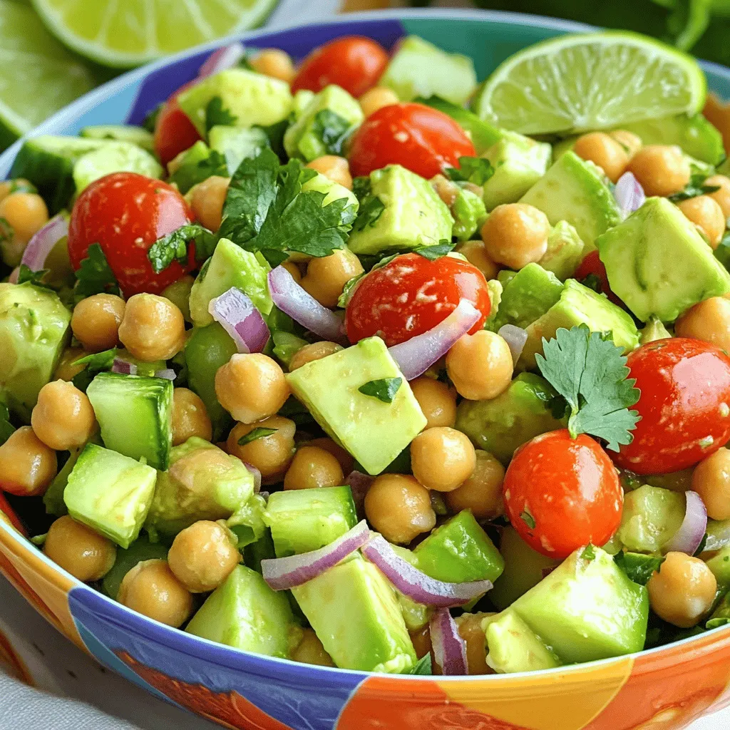 Chickpea Avocado Salad Fresh and Healthy Delight