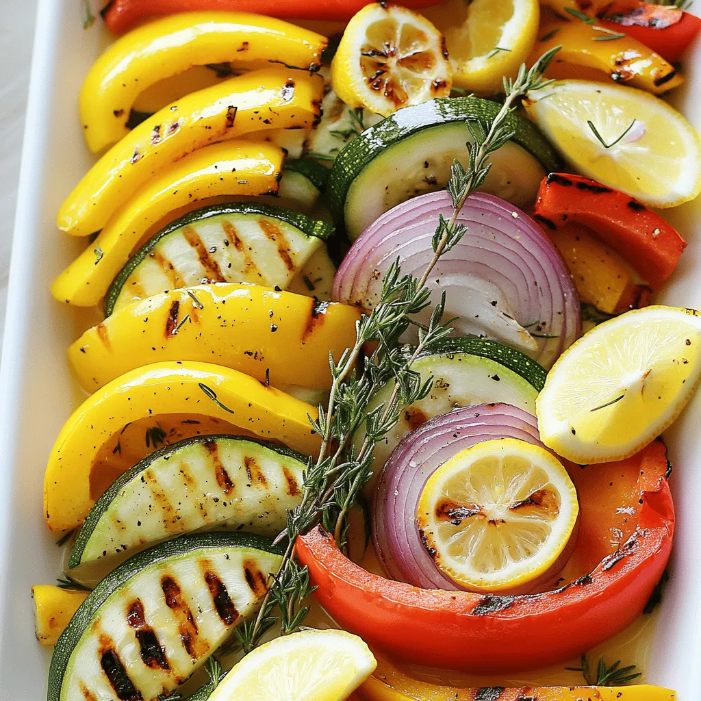 72. Lemon Thyme Grilled Vegetables Flavorful and Simple