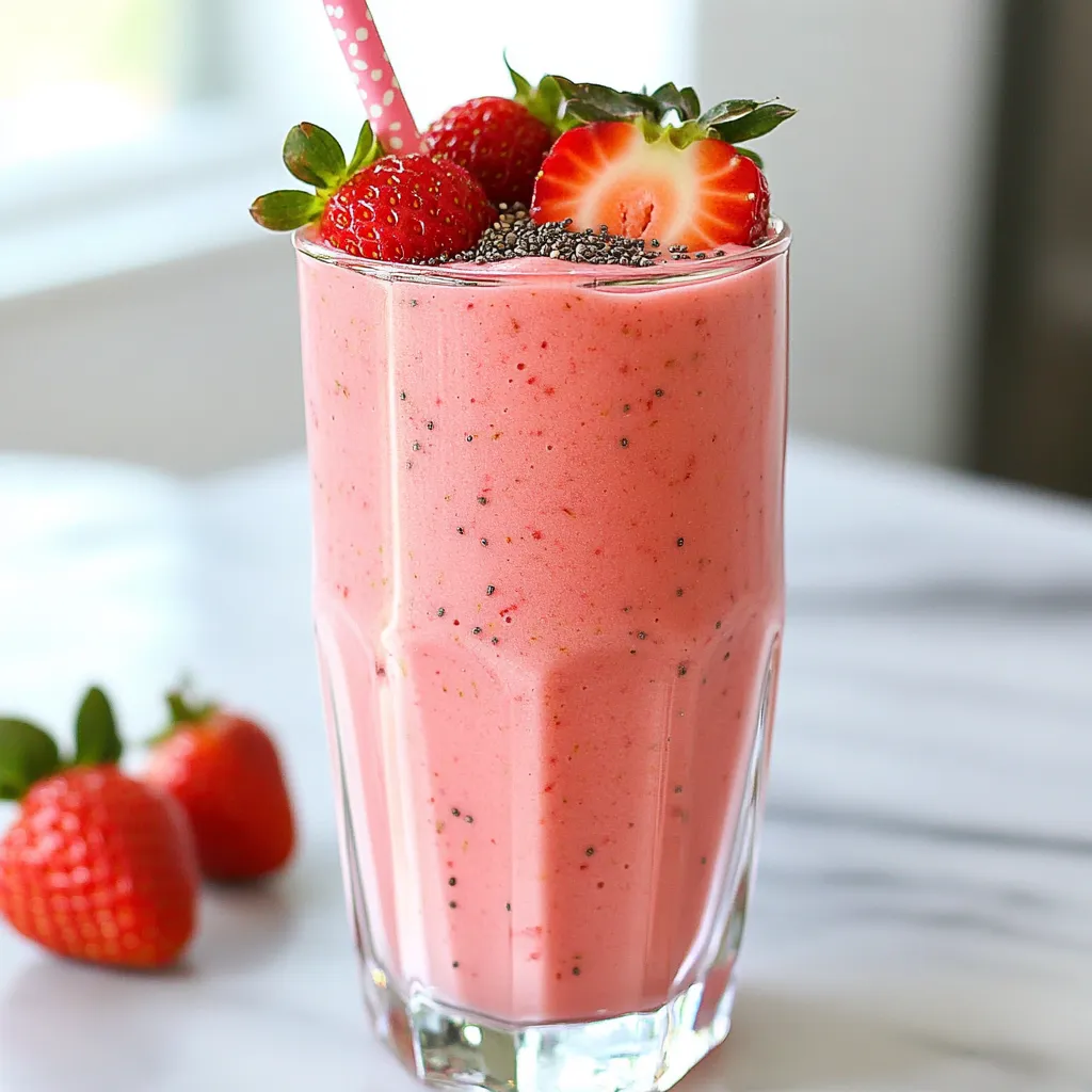 Strawberry Spinach Smoothie Refreshing and Healthy Drink