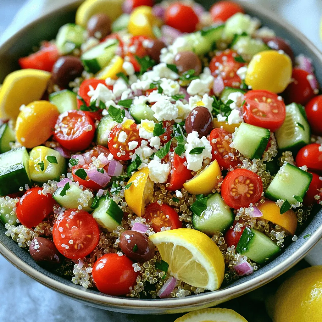 Mediterranean Quinoa Salad Tasty and Healthy Delight