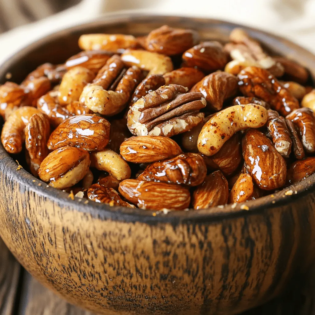 Sweet and Spicy Roasted Nuts Flavorful Snack Idea