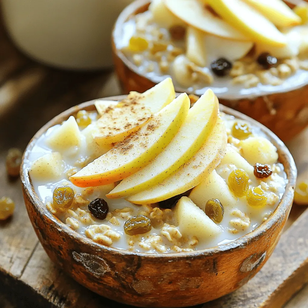 Baked Apple Pie Oatmeal Comforting Breakfast Delight