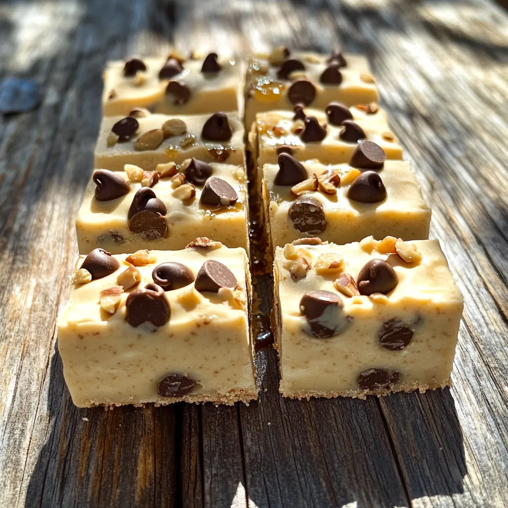 No-Bake Chocolate Chip Cookie Dough Bars Delight