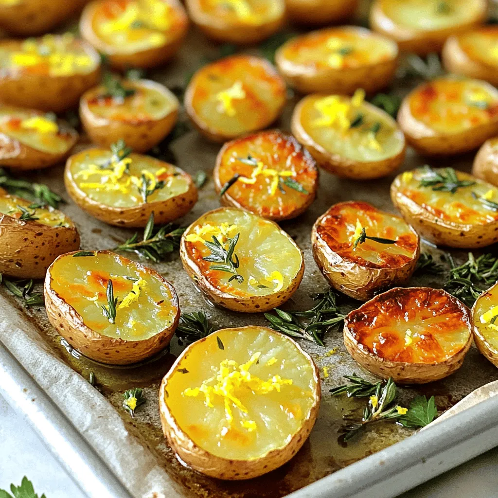 Lemon Herb Roasted Potatoes Simply Delicious Treat