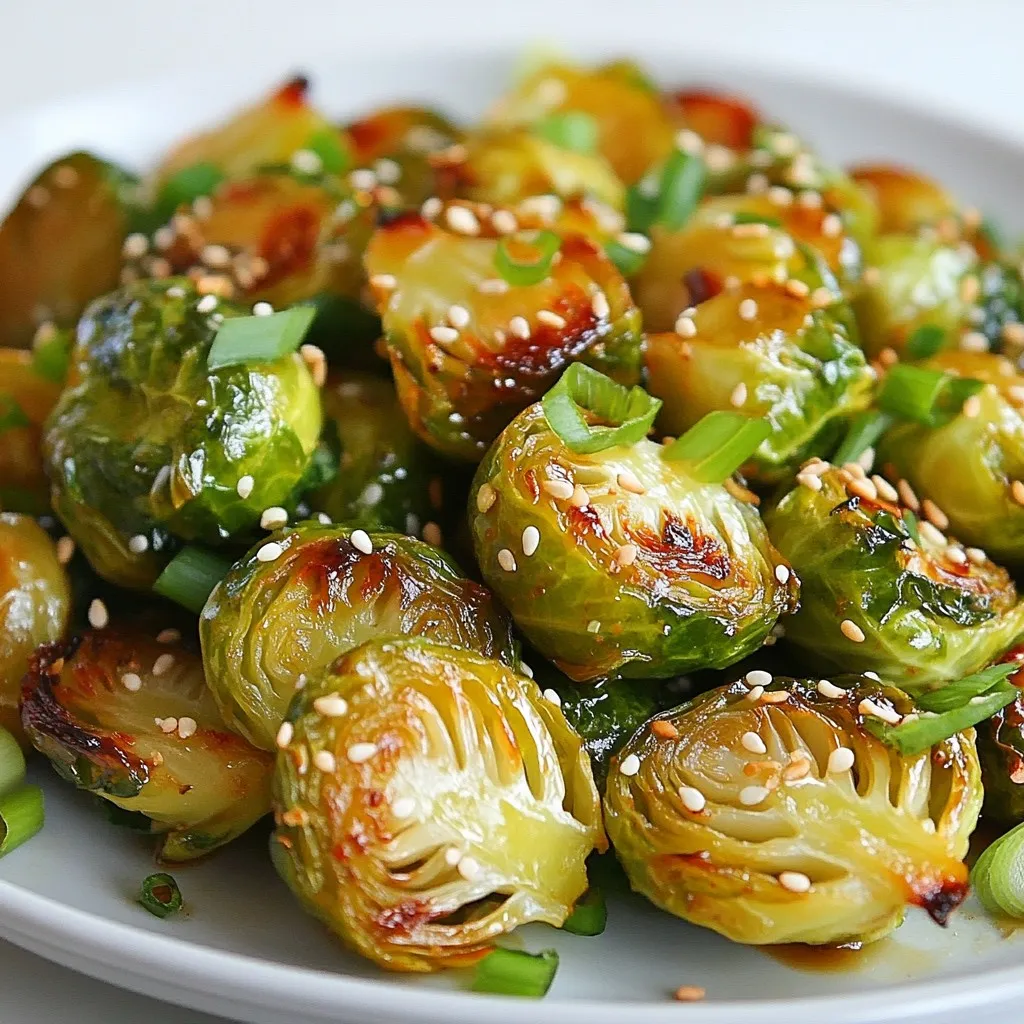 Sriracha Honey Brussels Sprouts Flavorful Side Dish