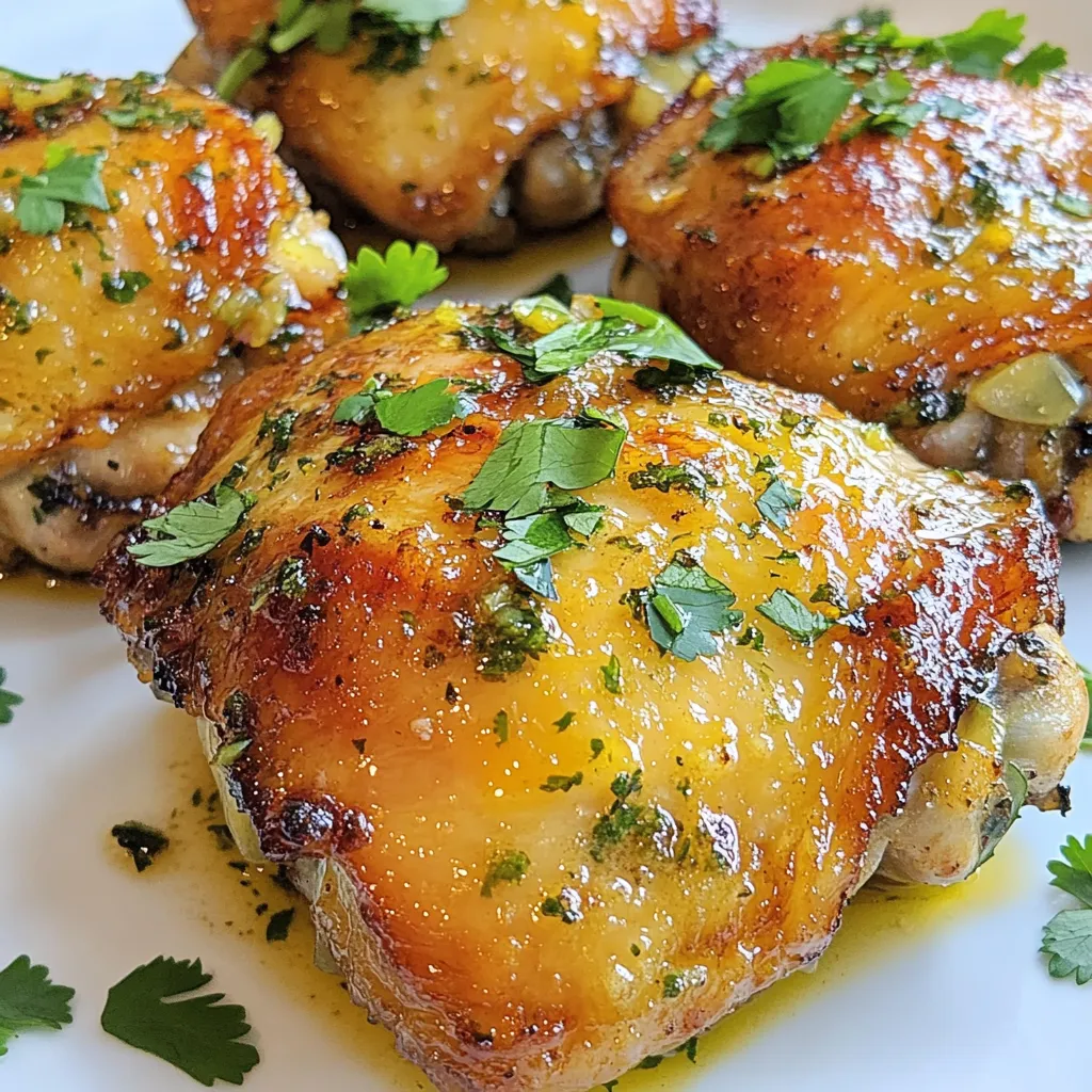 Garlic Lime Chicken Thighs Juicy and Flavorful Dish