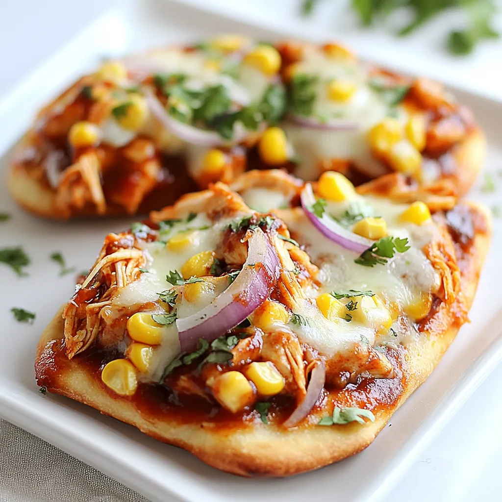 BBQ Chicken Flatbread Pizza Tasty and Quick Meal
