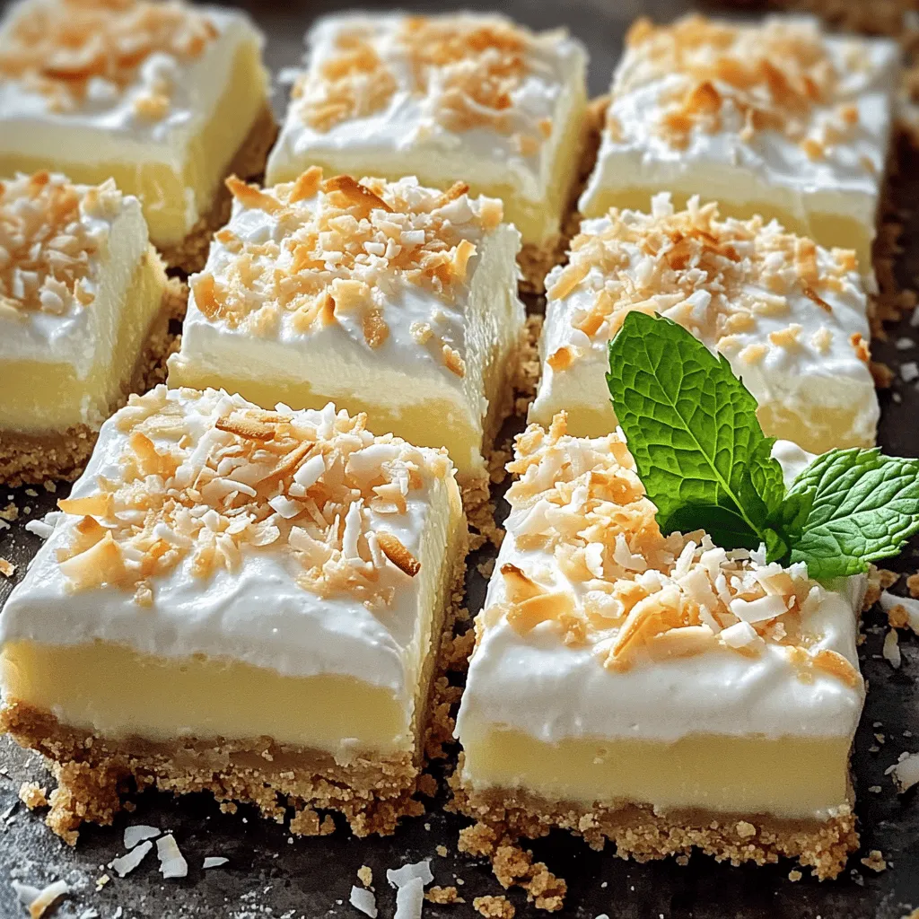 Coconut Cream Pie Bars Irresistible Dessert Delight