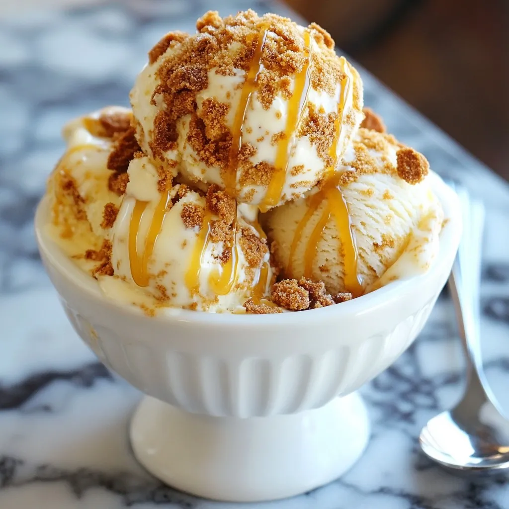 Gingerbread Cookie Ice Cream Decadent Holiday Treat