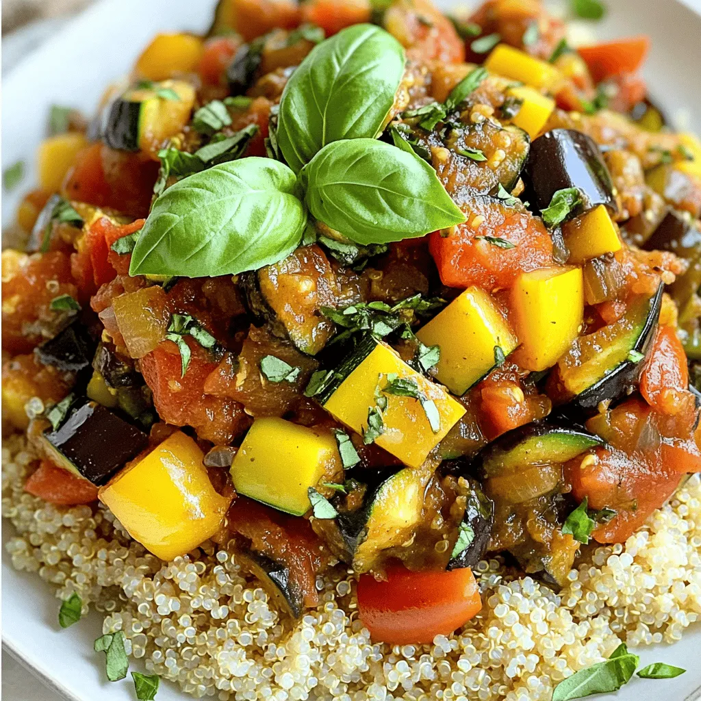 Rustic Ratatouille with Quinoa Flavorful Meal Idea