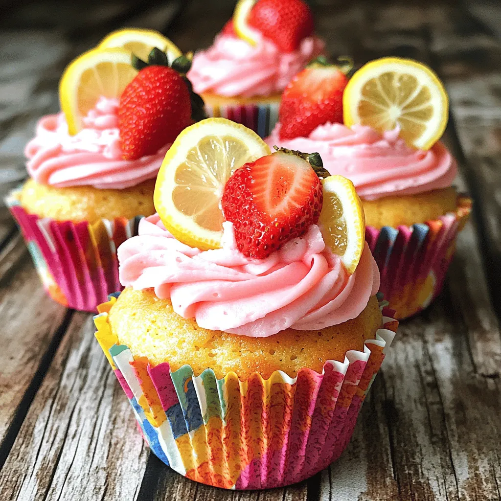 Strawberry Lemonade Cupcakes Tasty and Easy Recipe