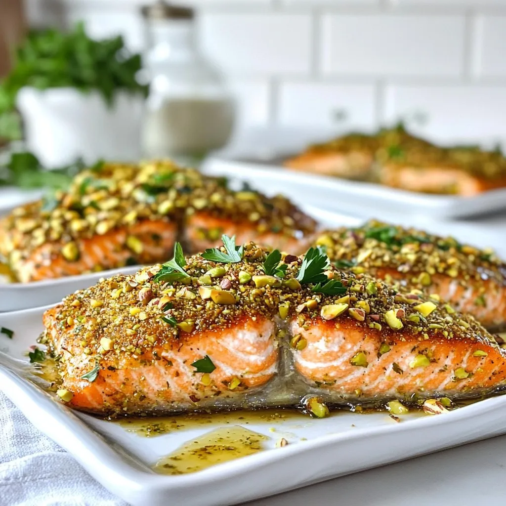 Pistachio Crusted Salmon Flavorful and Simple Dish