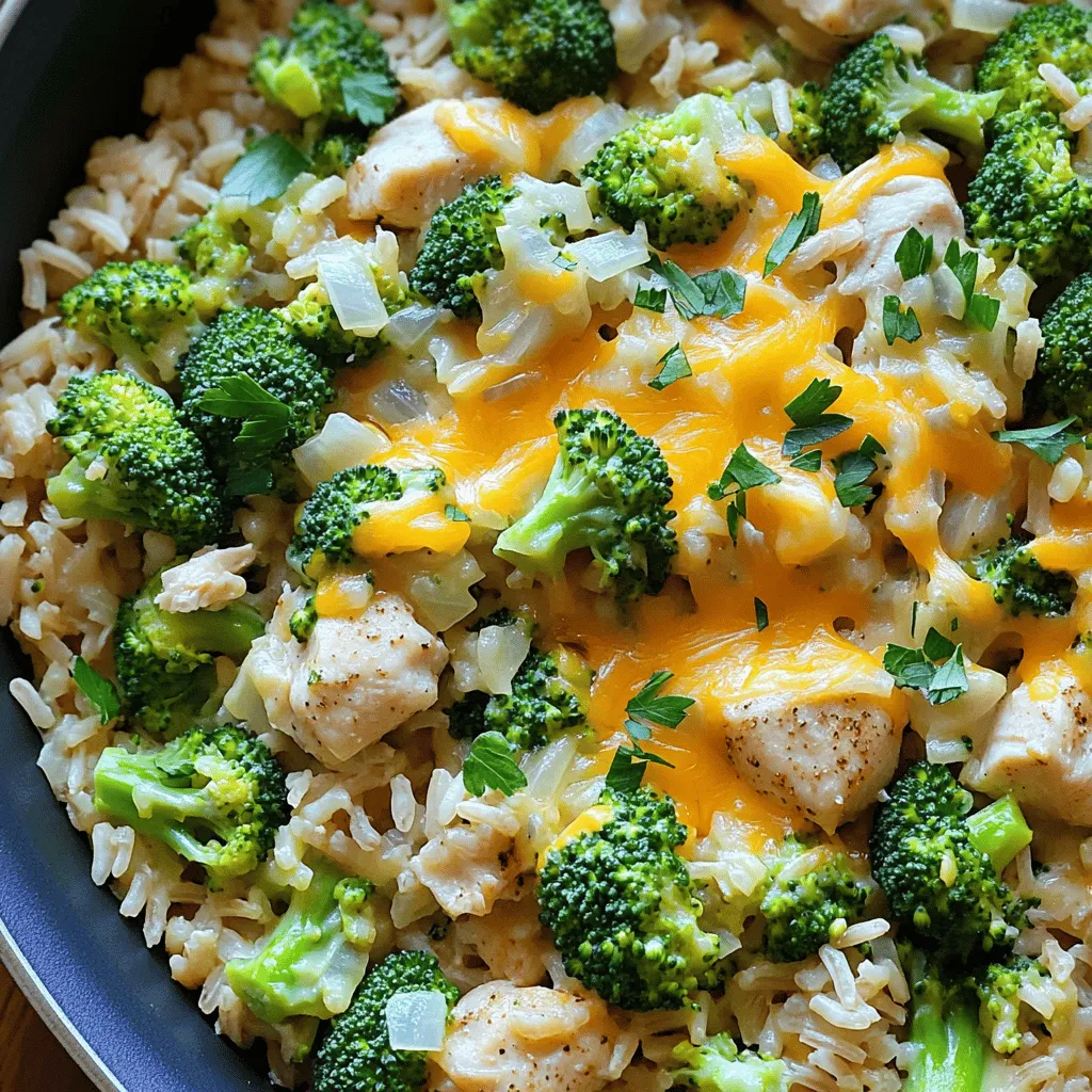 Cheesy Chicken Broccoli Rice Skillet Delightful Meal