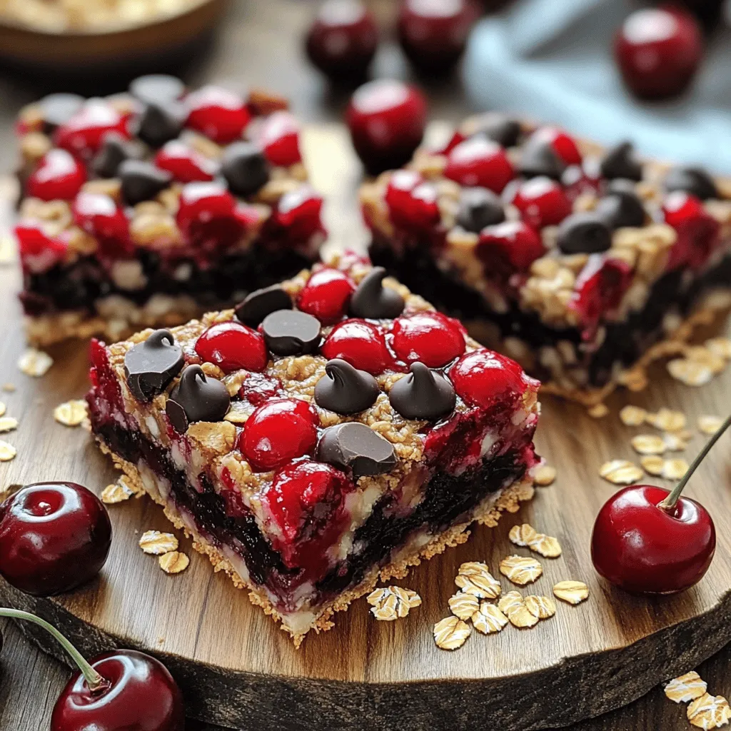 Cherry Chocolate Oat Bars Delightful and Nutritious Snack