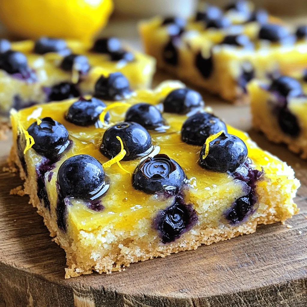 Lemon Blueberry Breakfast Bars Easy and Delicious Treat
