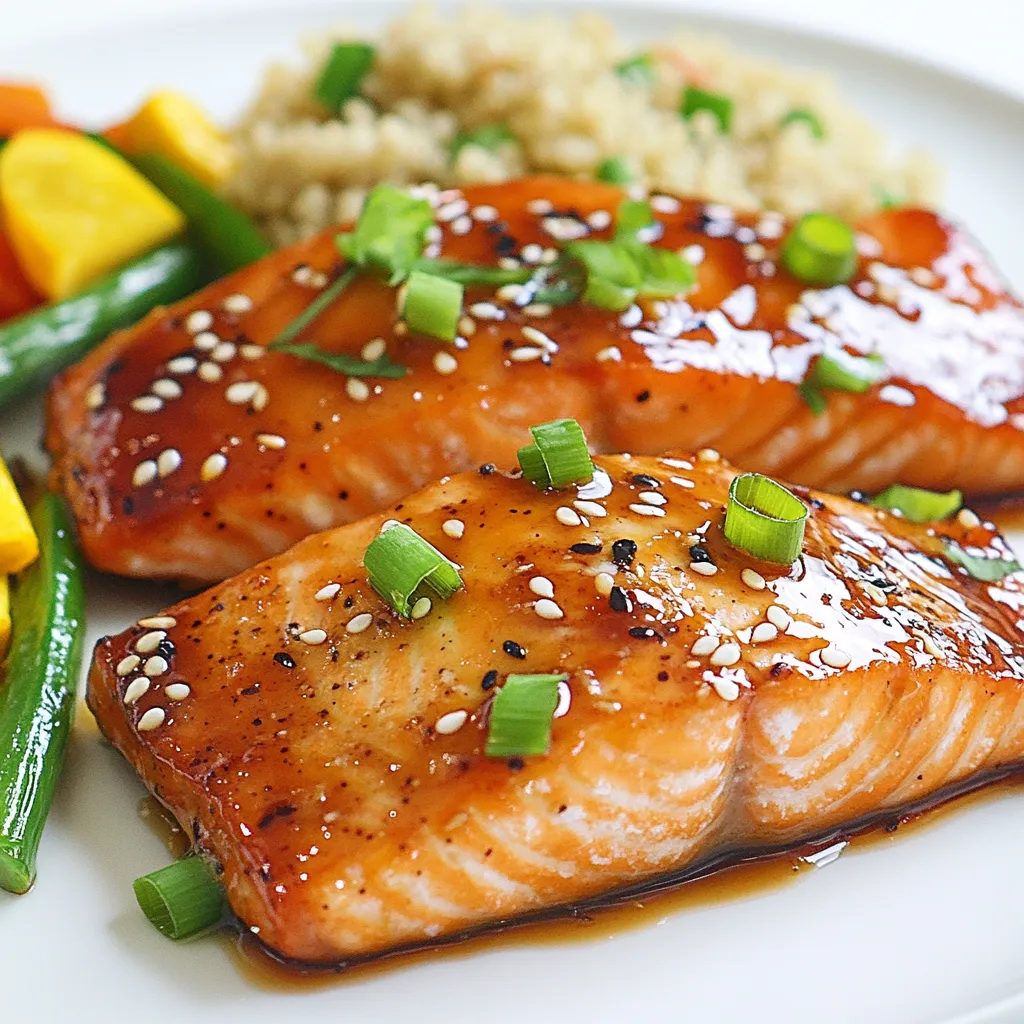 Honey Sriracha Glazed Salmon Tasty and Simple Dish