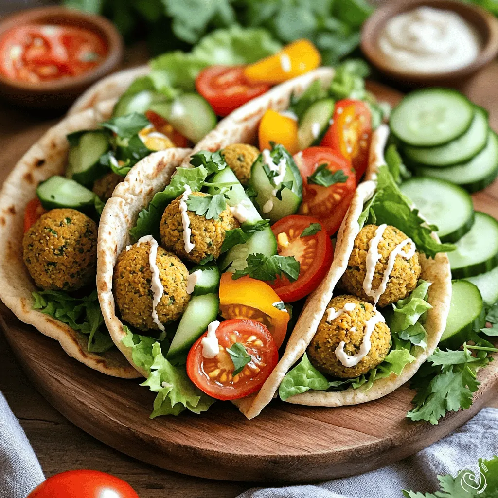 Air Fryer Crispy Falafel Pitas Flavorful and Healthy Meal