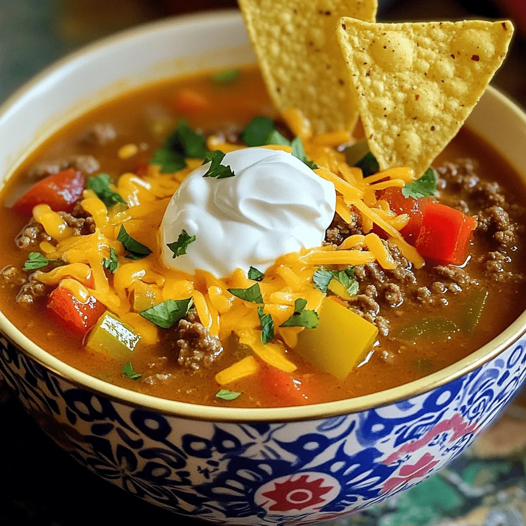 Quick &#038; Easy Taco Soup Flavorful and Satisfying Meal