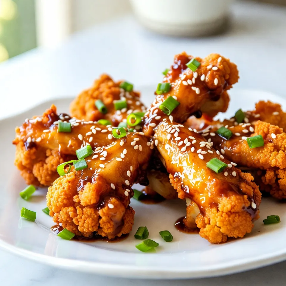 Honey Garlic Cauliflower Wings Crunchy Flavor Delight
