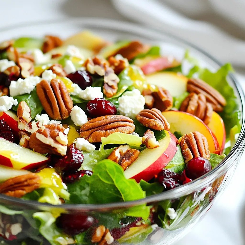Cranberry Apple Pecan Salad Flavorful and Fresh Mix