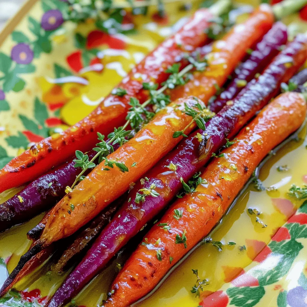 Roasted Rainbow Carrots Vibrant and Flavorful Dish