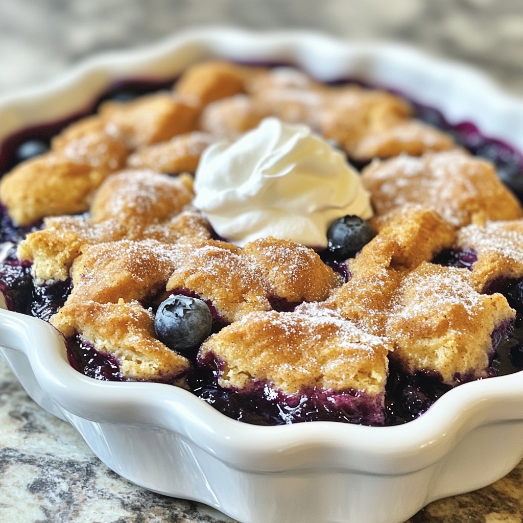 Blueberry Cobbler Dump Cake Delightful and Simple Treat