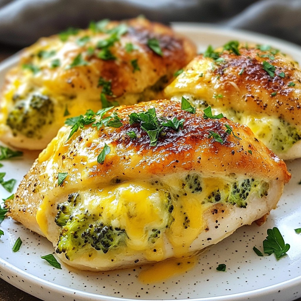 Cheesy Broccoli Stuffed Chicken Flavorful Family Dinner
