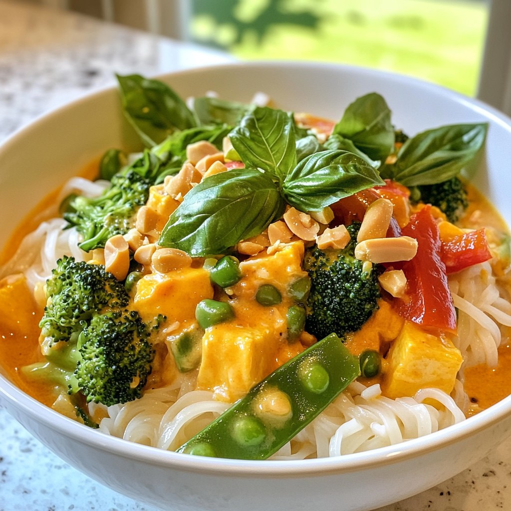 Thai Red Curry Noodle Bowl Rich and Flavorful Recipe