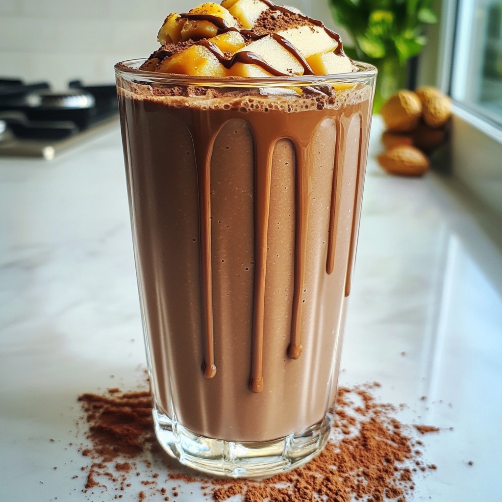 Peanut Butter Chocolate Protein Smoothie Delight